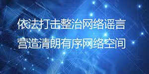  依法打擊整治網絡謠言 營造清朗有序網絡空間 —— 合肥市公安局網安支隊 示
